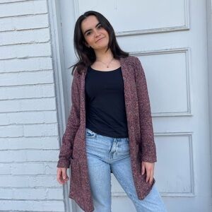 Natural reflections purple cardigan